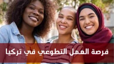 فرصة العمل التطوعى فى تركيا